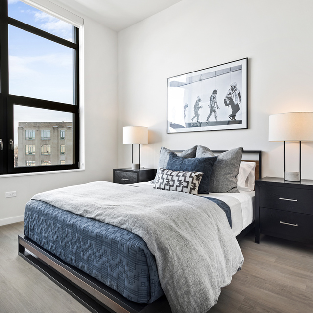 Logan Apartments - Modern Bedroom