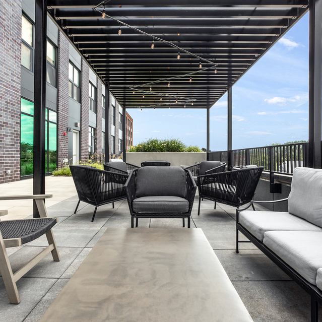 Logan Apartments - Patio Seating at the Terrace
